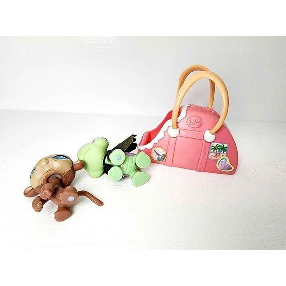 Littlest Pet Shop LPS Monkey Turtle Sweet Neat Carry Case Hasbro Playset Carrier - Picture 4 of 5